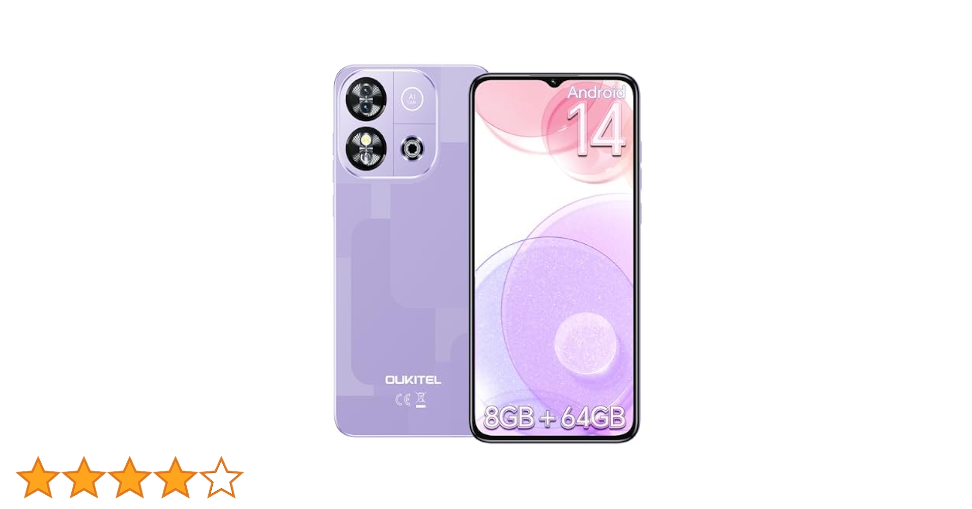OUKITEL C57PRO スマートフォン Android 14 128GB Smartphone OUKITEL C57 PRO Unlocked Cell Phone Canada